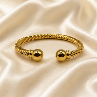 Twisted Cable Ball Cuff