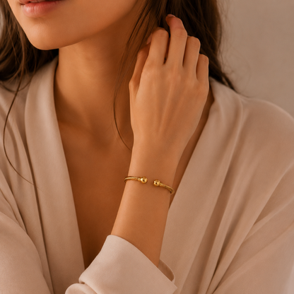 Twisted Cable Ball Cuff