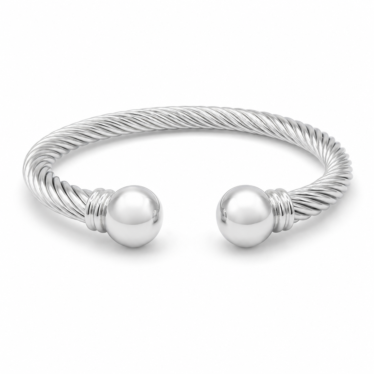 Twisted Cable Ball Cuff