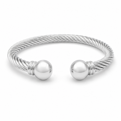 Twisted Cable Ball Cuff