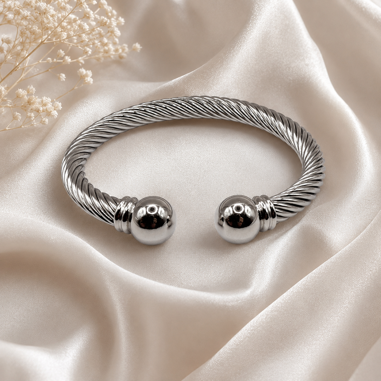 Twisted Cable Ball Cuff