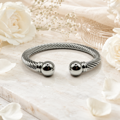 Twisted Cable Ball Cuff