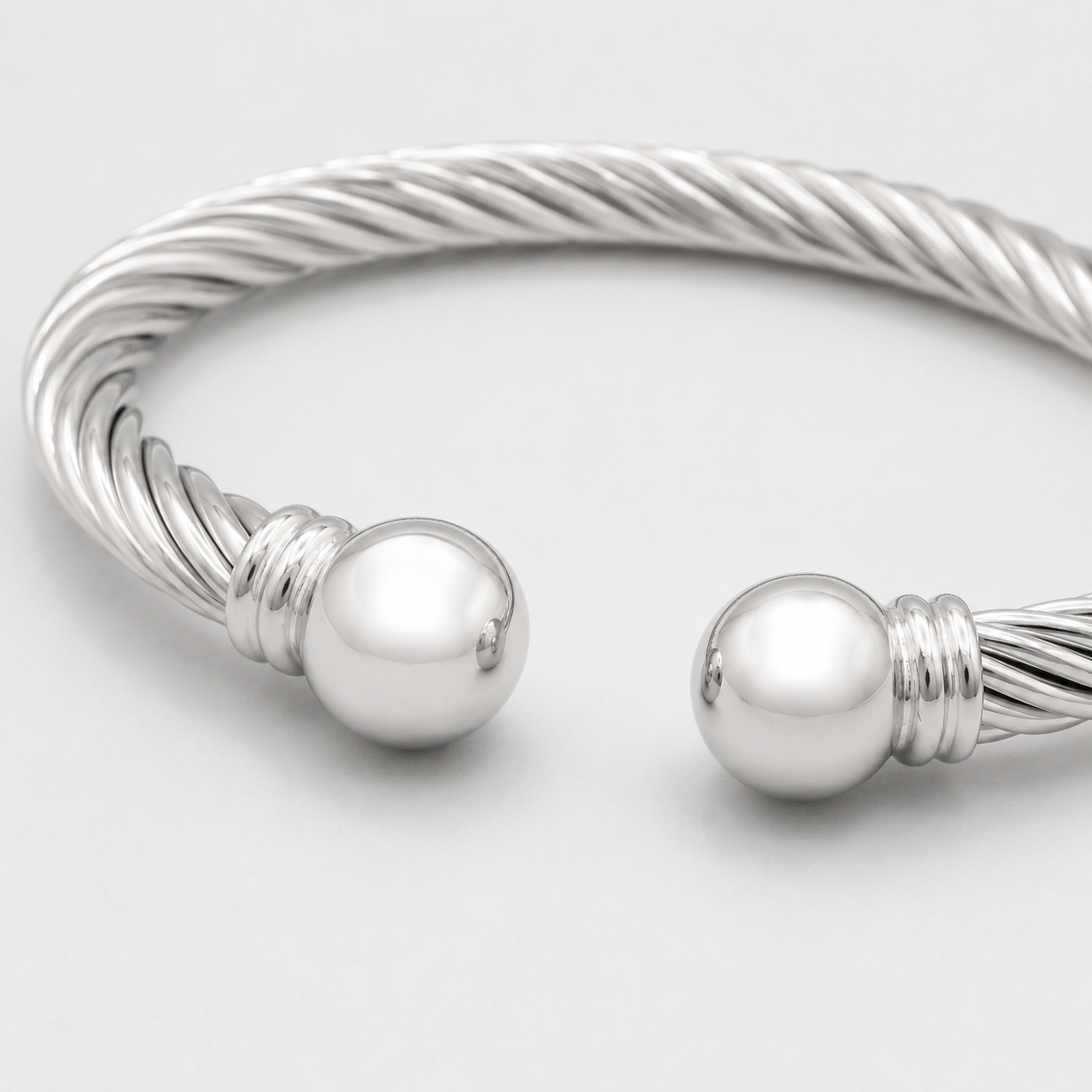Twisted Cable Ball Cuff