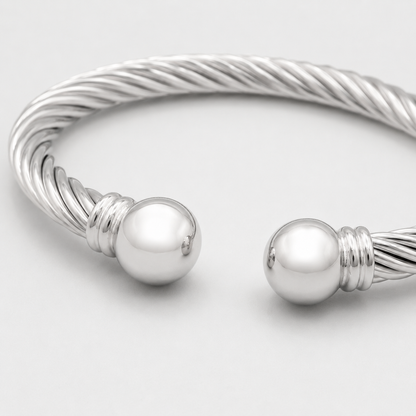 Twisted Cable Ball Cuff