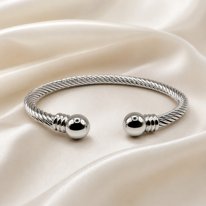 Twisted Cable Ball Cuff