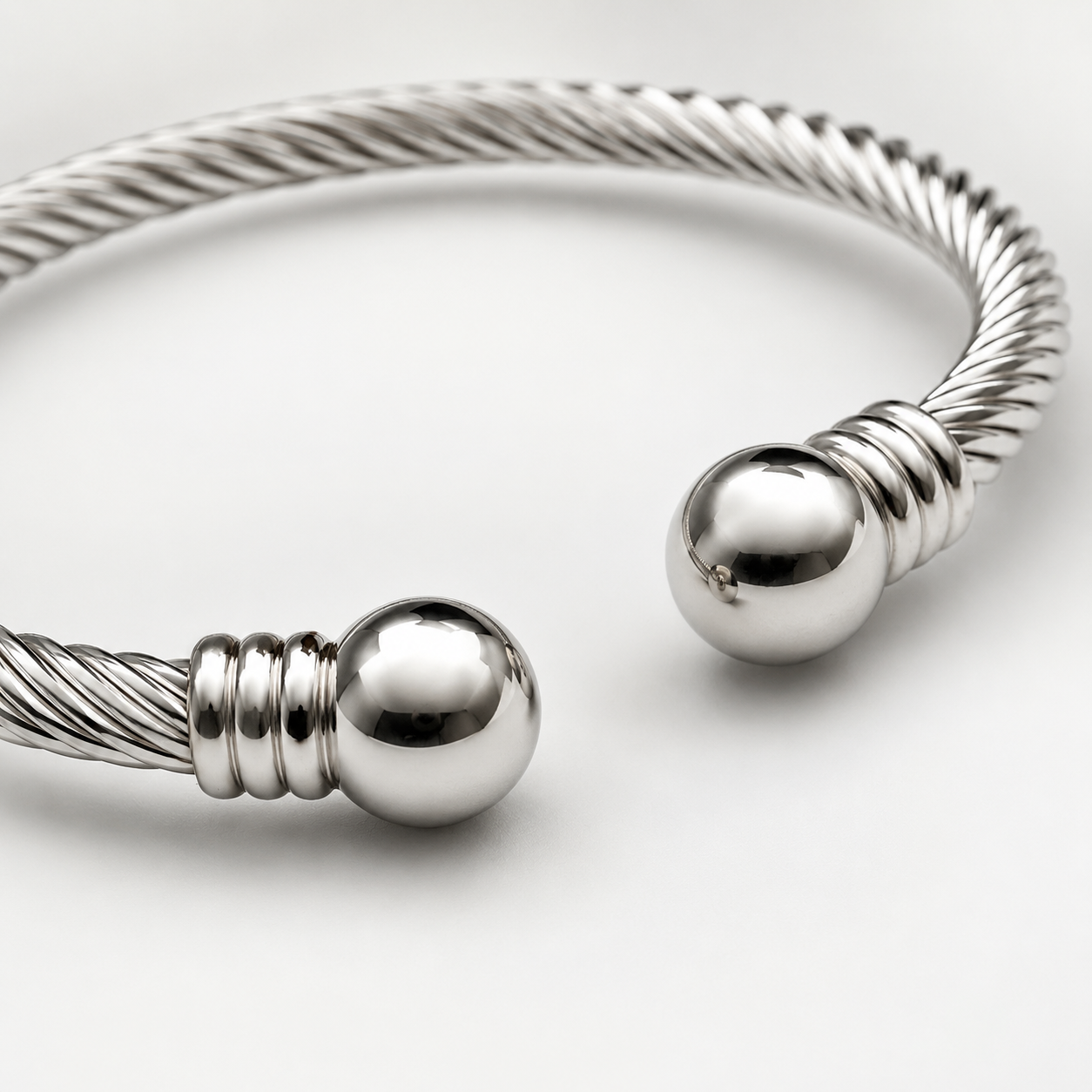 Twisted Cable Ball Cuff