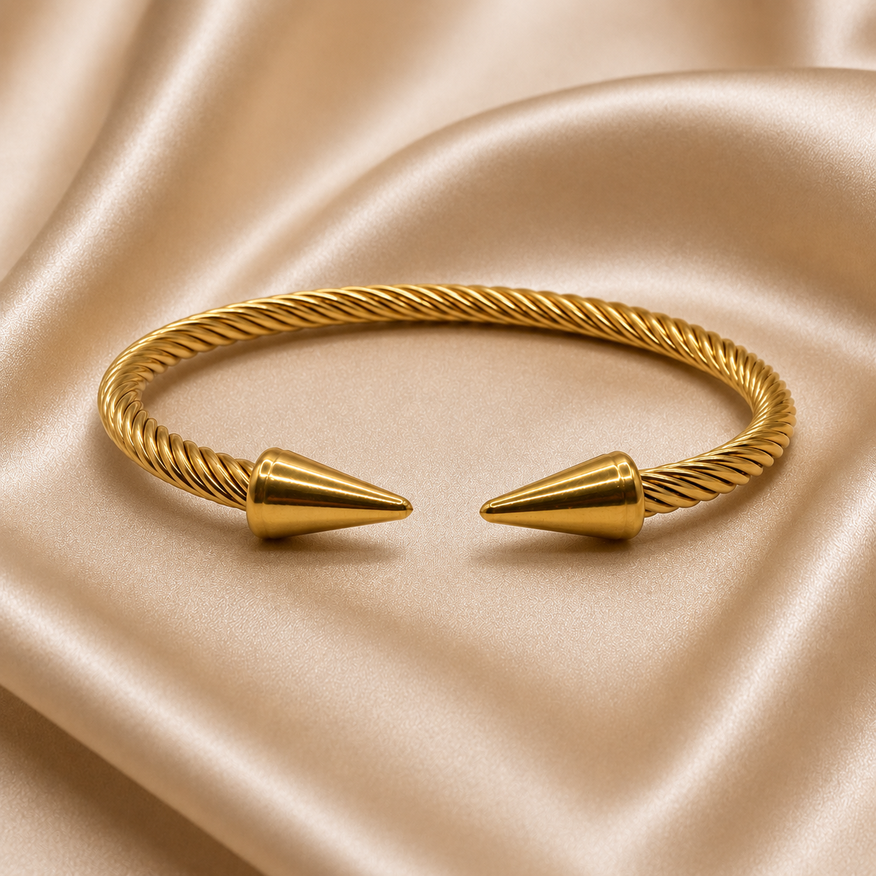 Twisted Spike Cuff Bracelet