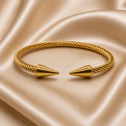 Twisted Spike Cuff Bracelet