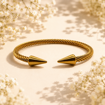 Twisted Spike Cuff Bracelet