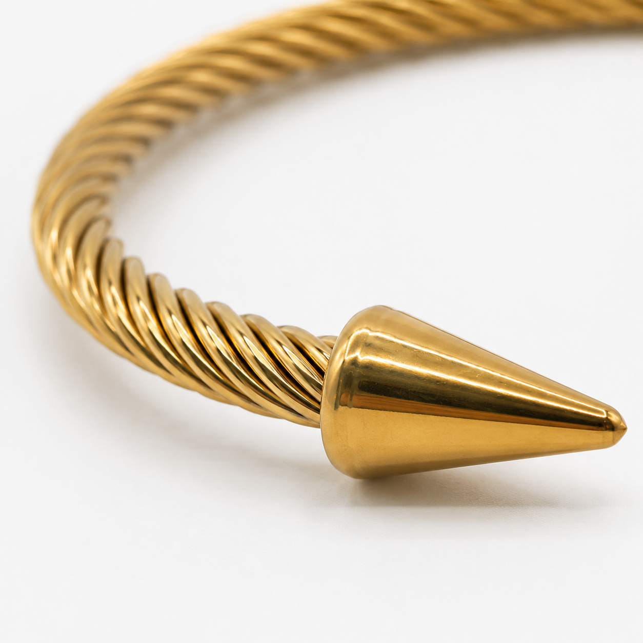 Twisted Spike Cuff Bracelet