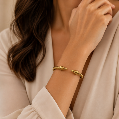 Twisted Spike Cuff Bracelet