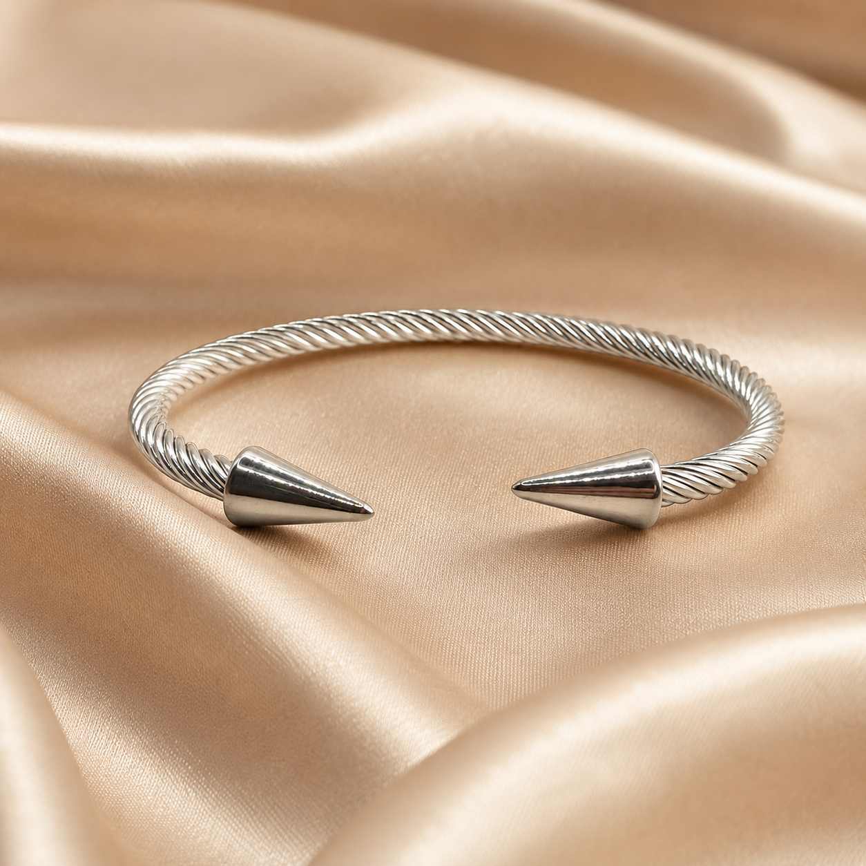 Twisted Spike Cuff Bracelet