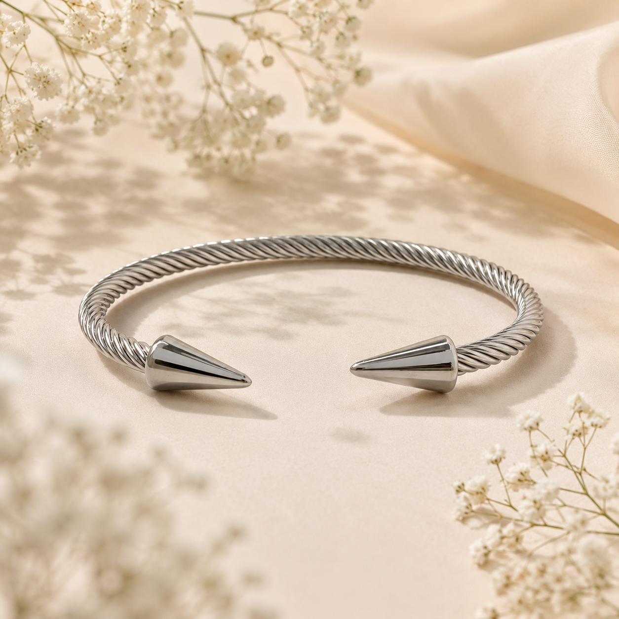 Twisted Spike Cuff Bracelet