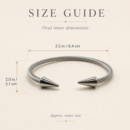 Twisted Spike Cuff Bracelet